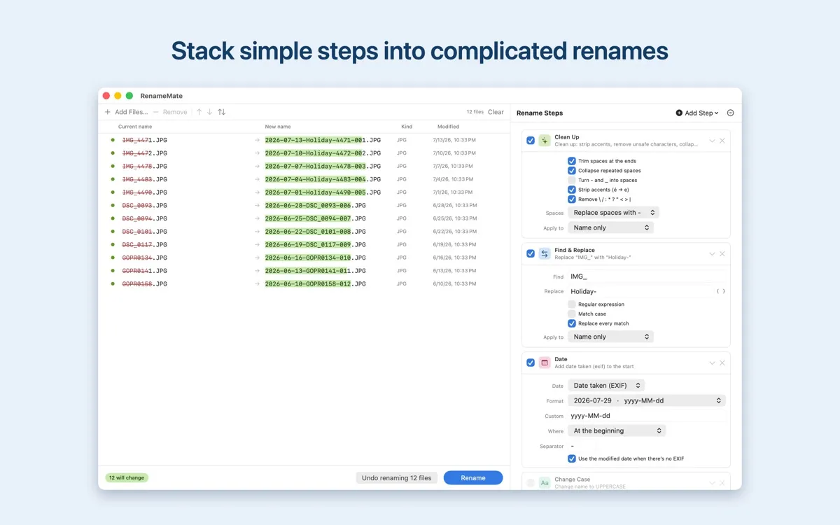 RenameMate screenshot 2